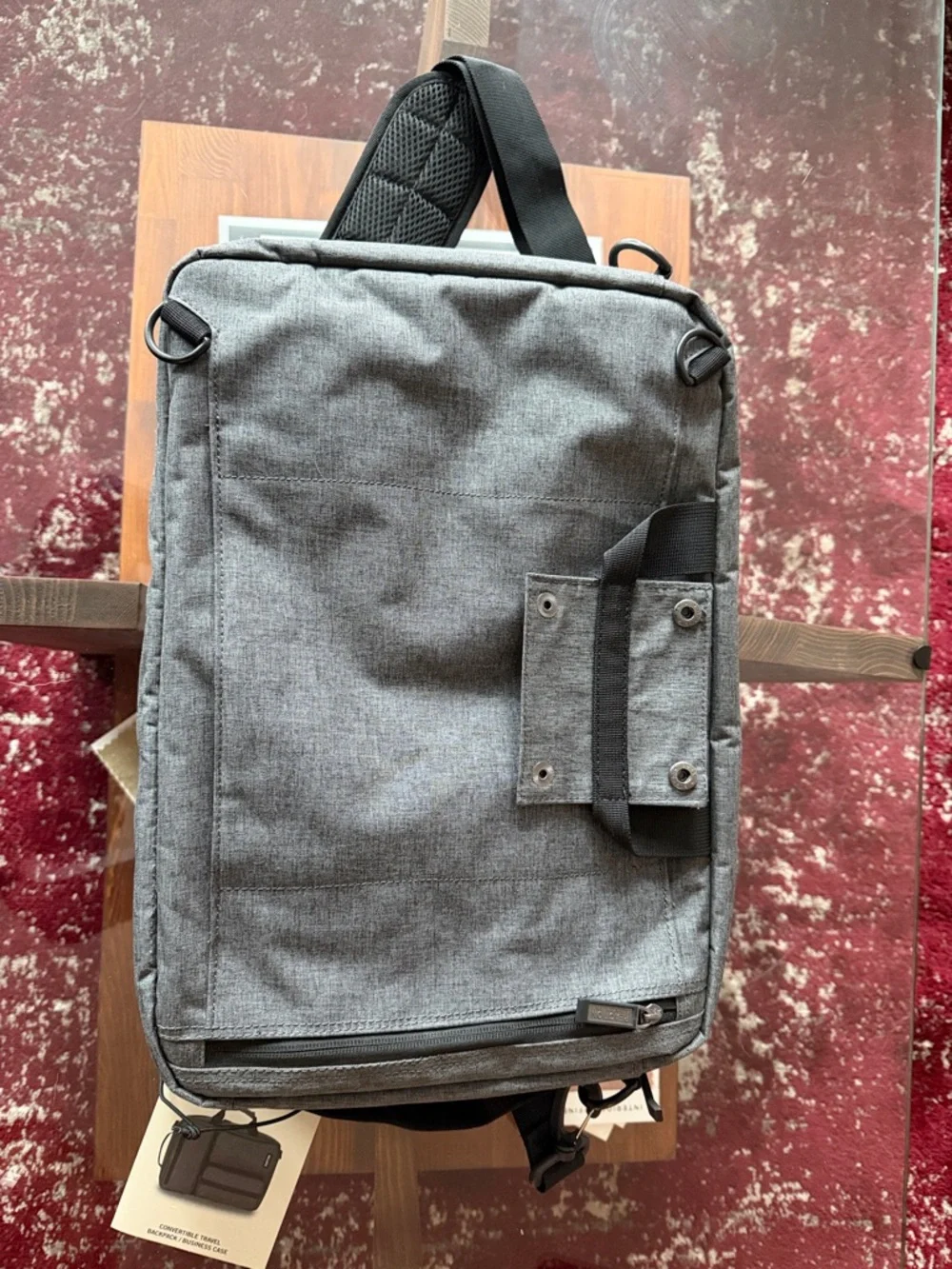 NWT Kenneth Cole Reaction Gray Men's Utility Backpack Messenger